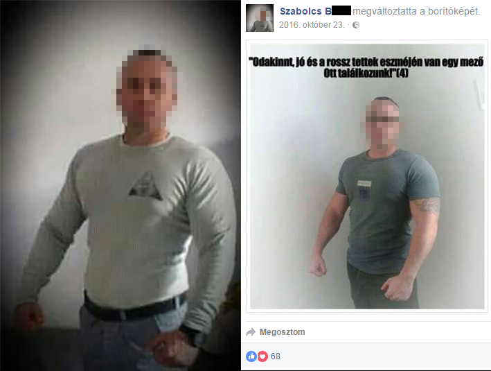 B. Szabolcs Facebook rab börtön Szombathely BV