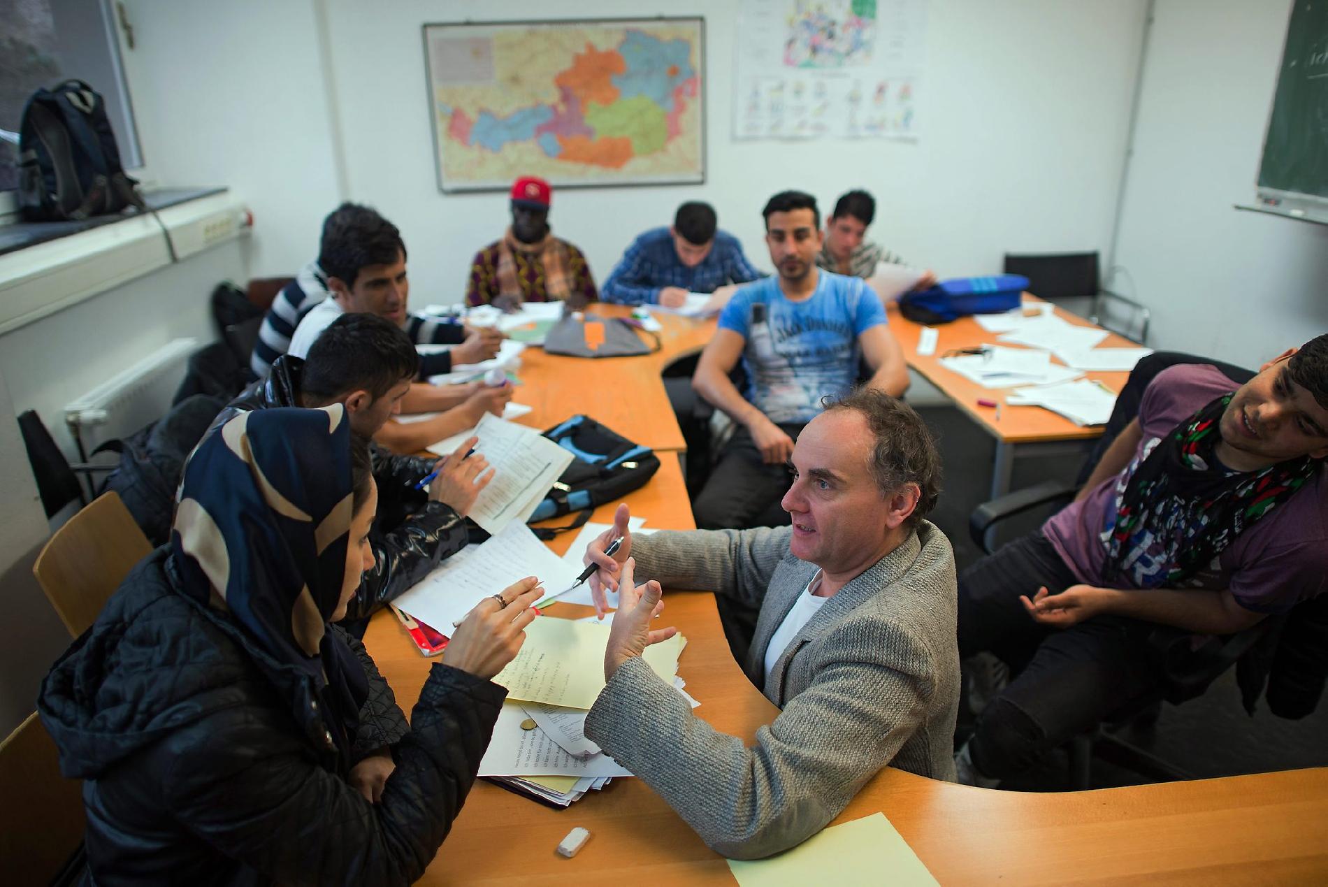 Bevándorlók önkéntes nyelvtanfolyama Bécsben