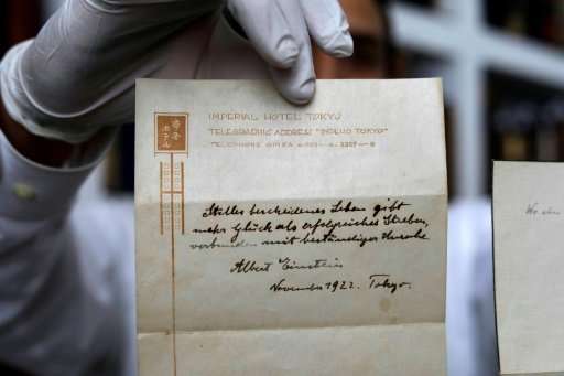 Négyszeres áron ütötték le Einstein levelét