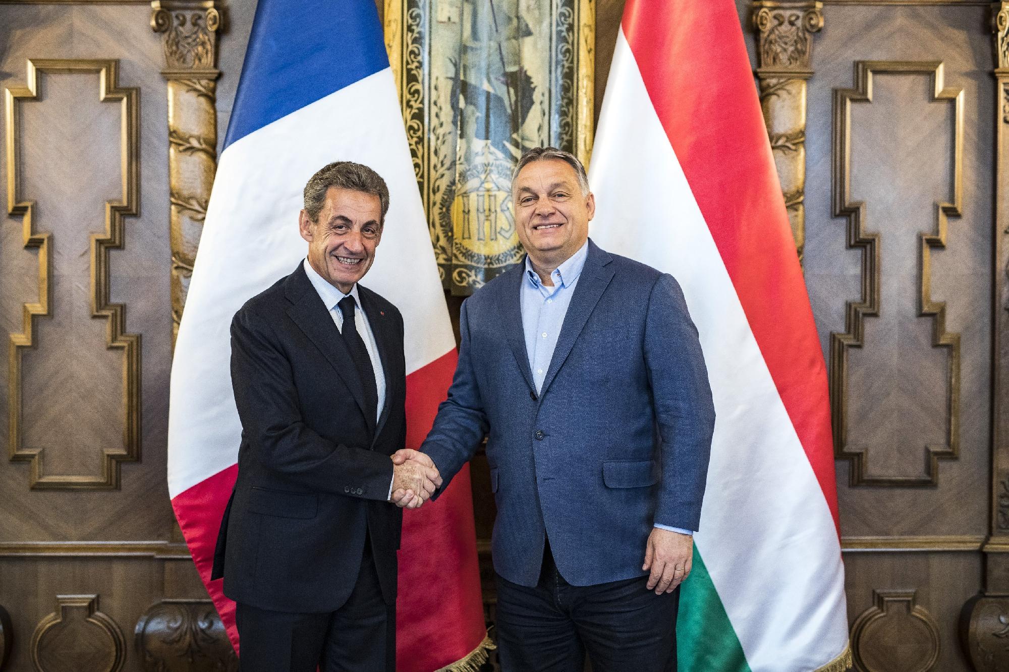 Orbán Viktor Nicolas Sarkozy volt francia elnökkel tárgyalt