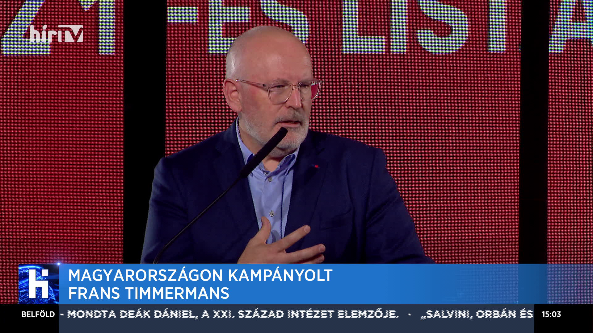 Magyarországon kampányolt Frans Timmermans