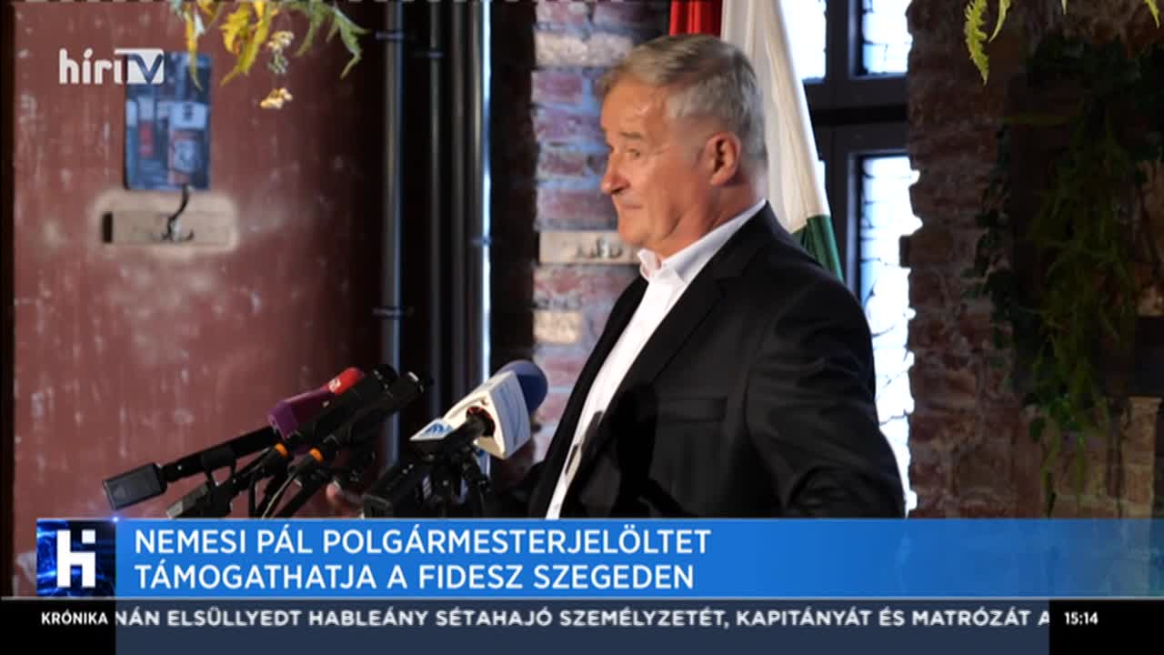 Nemesi Pál polgármesterjelöltet támogatja a Fidesz Szegeden