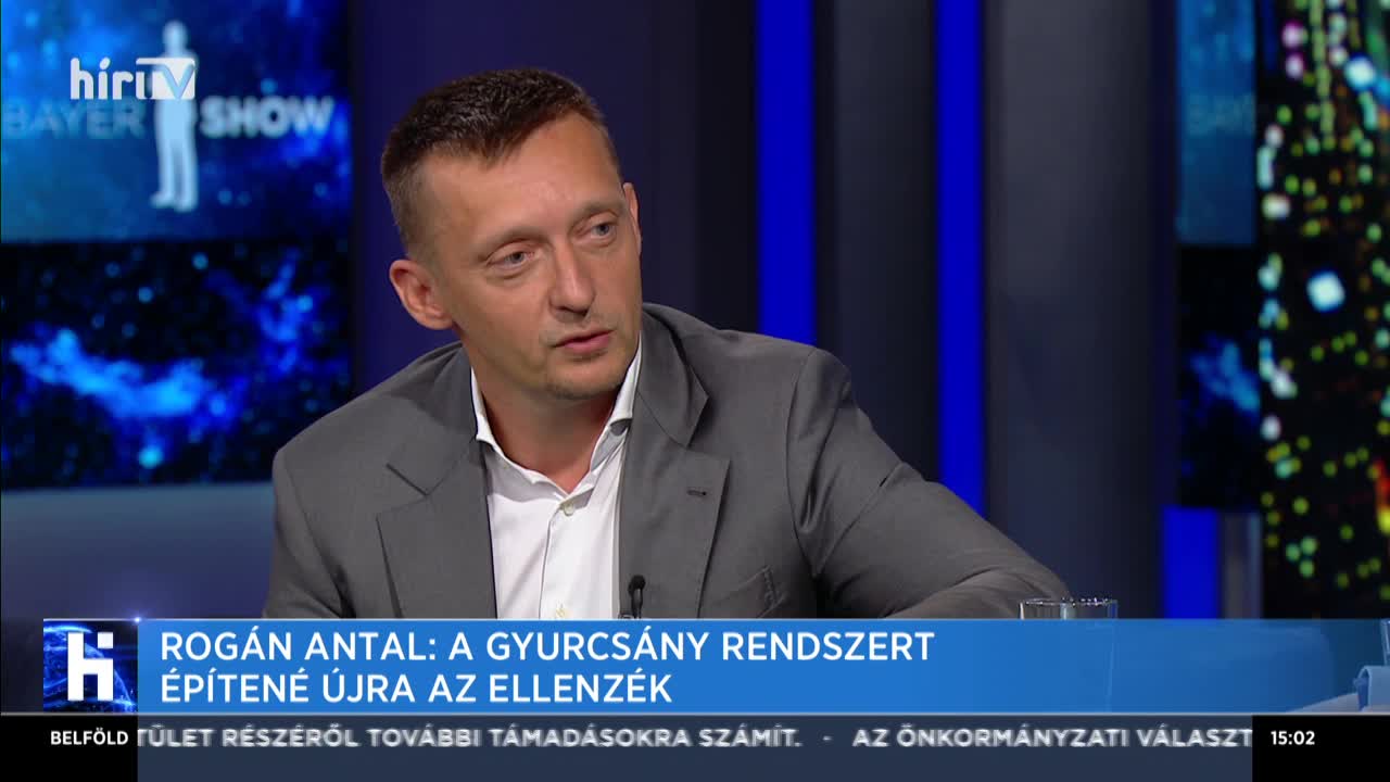 Rogán Antal: A Gyurcsány rendszert építené újra az ellenzék 