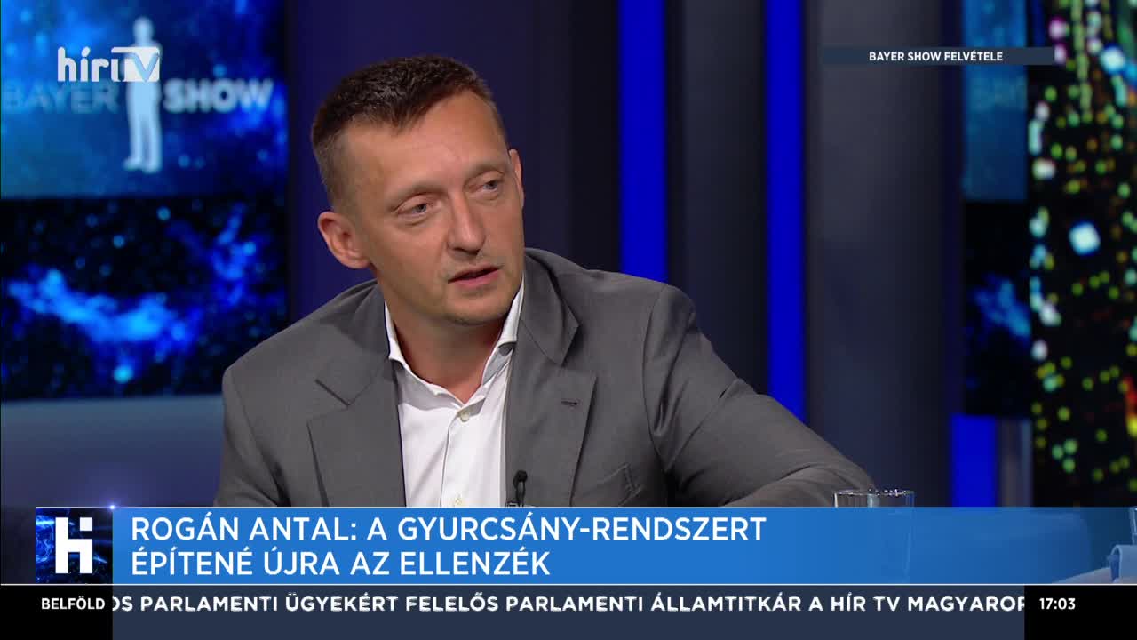 Rogán Antal: A Gyurcsány-rendszert építené újra az ellenzék