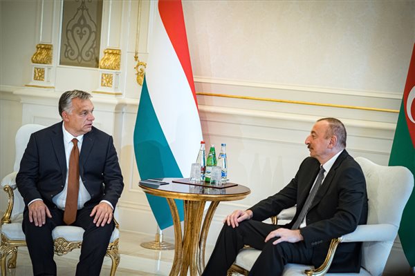 Orbán Viktor: További lehetőségek vannak a magyar-azeri gazdasági együttműködésben