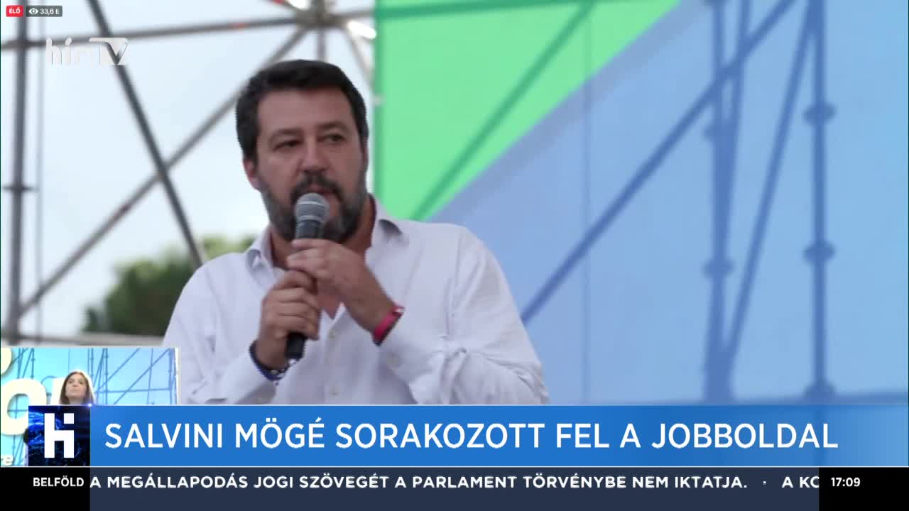 Salvini mögé sorakozott fel a jobboldal 