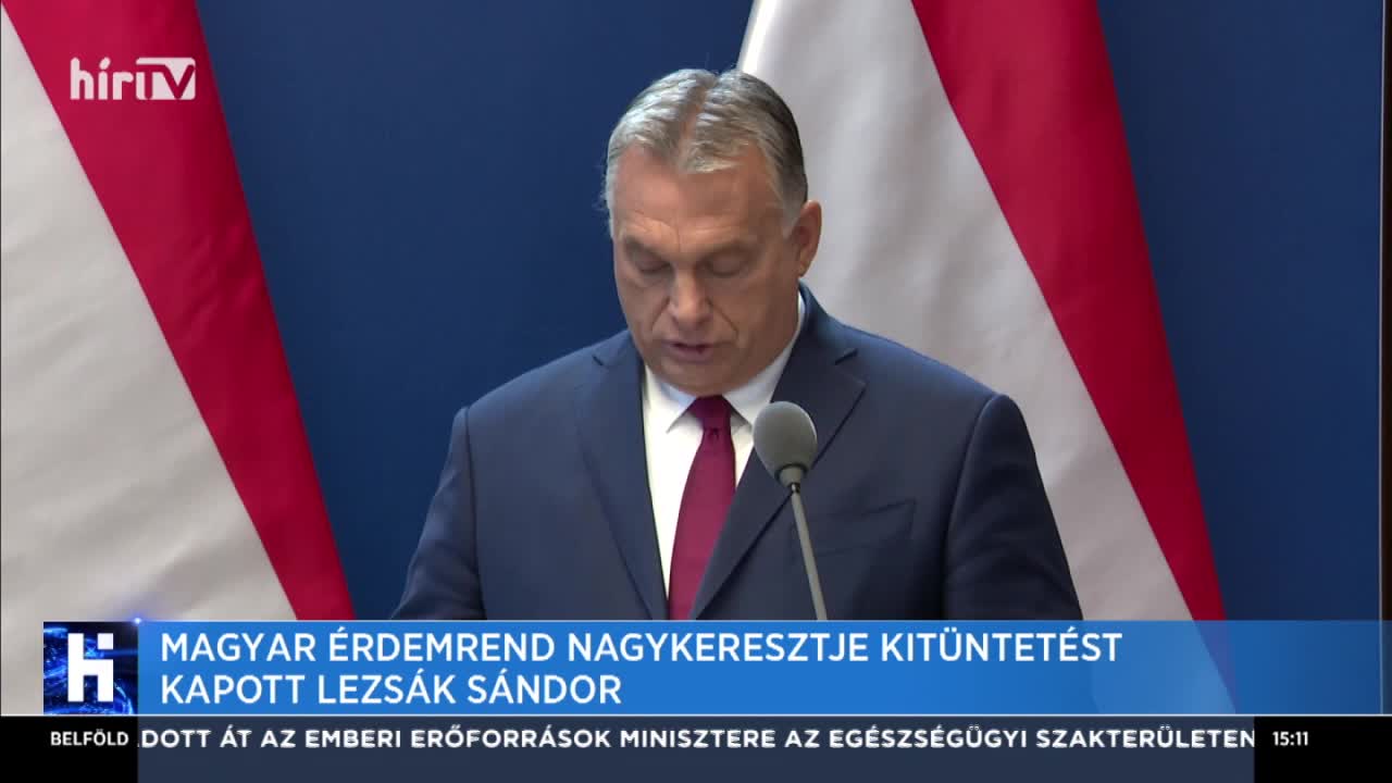 Magyar Érdemrend Nagykeresztje kitüntetést kapott Lezsák Sándor