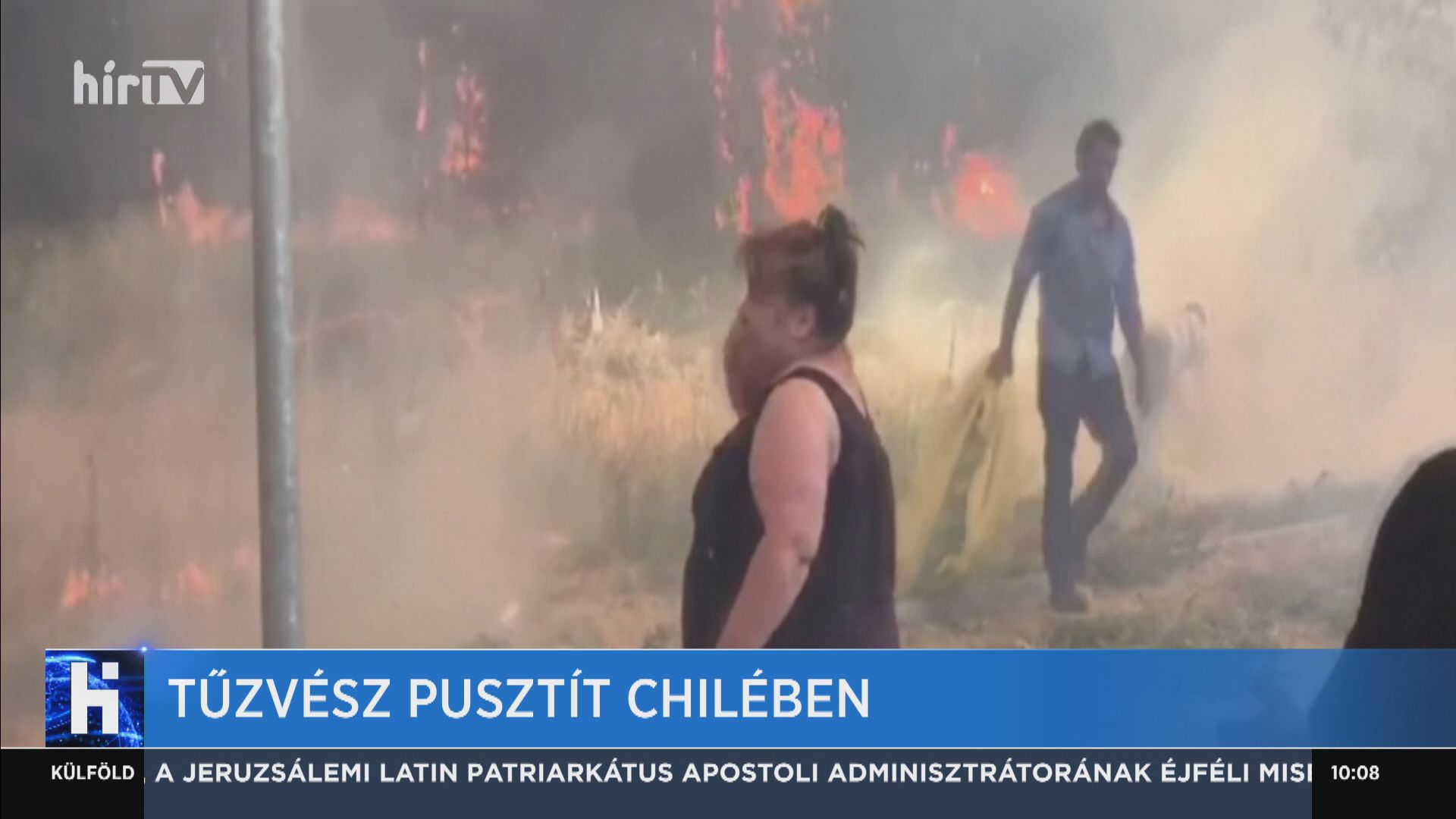 Tűzvész pusztít Chilében
