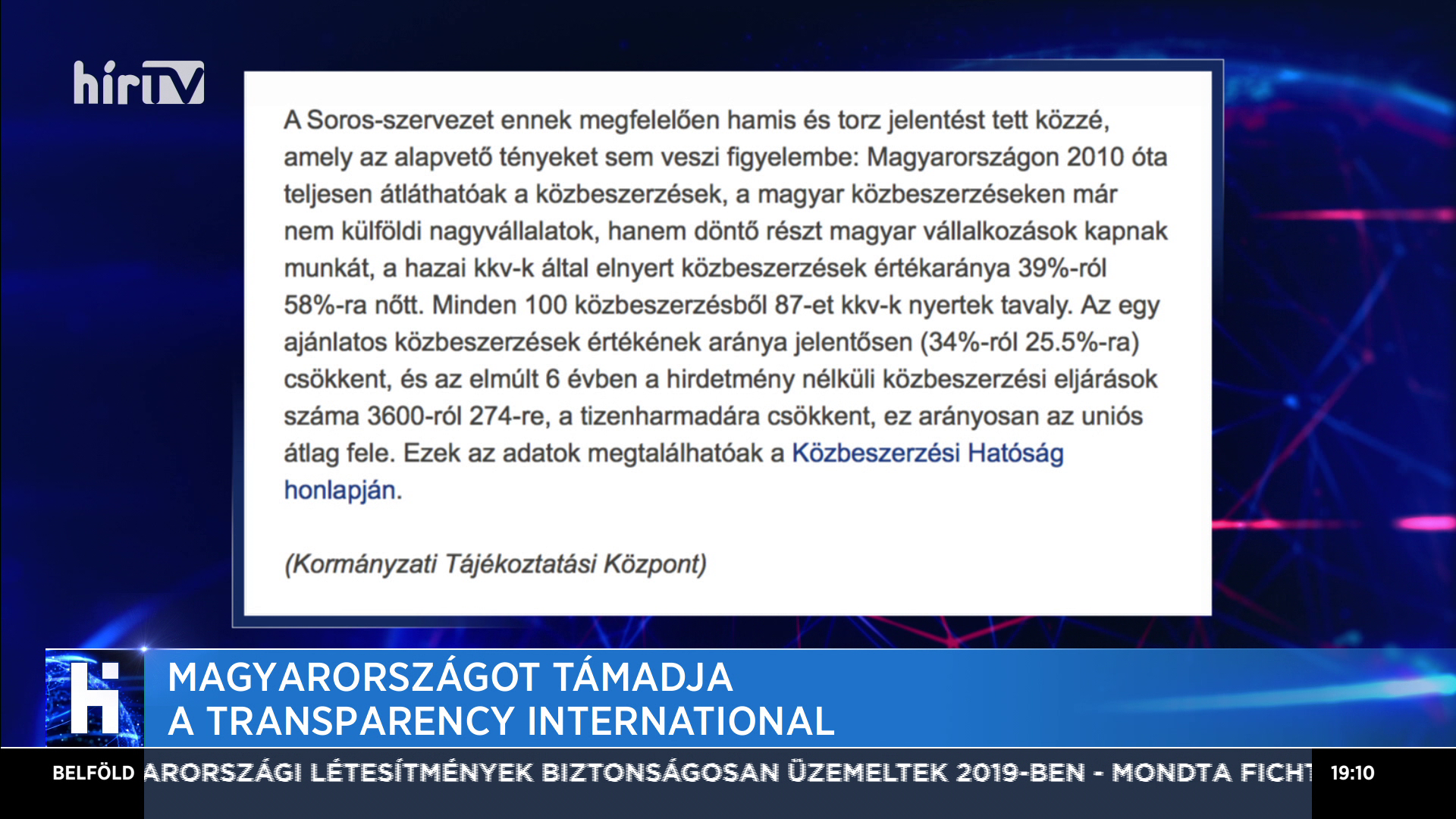 Magyarországot támadja a Transparency International