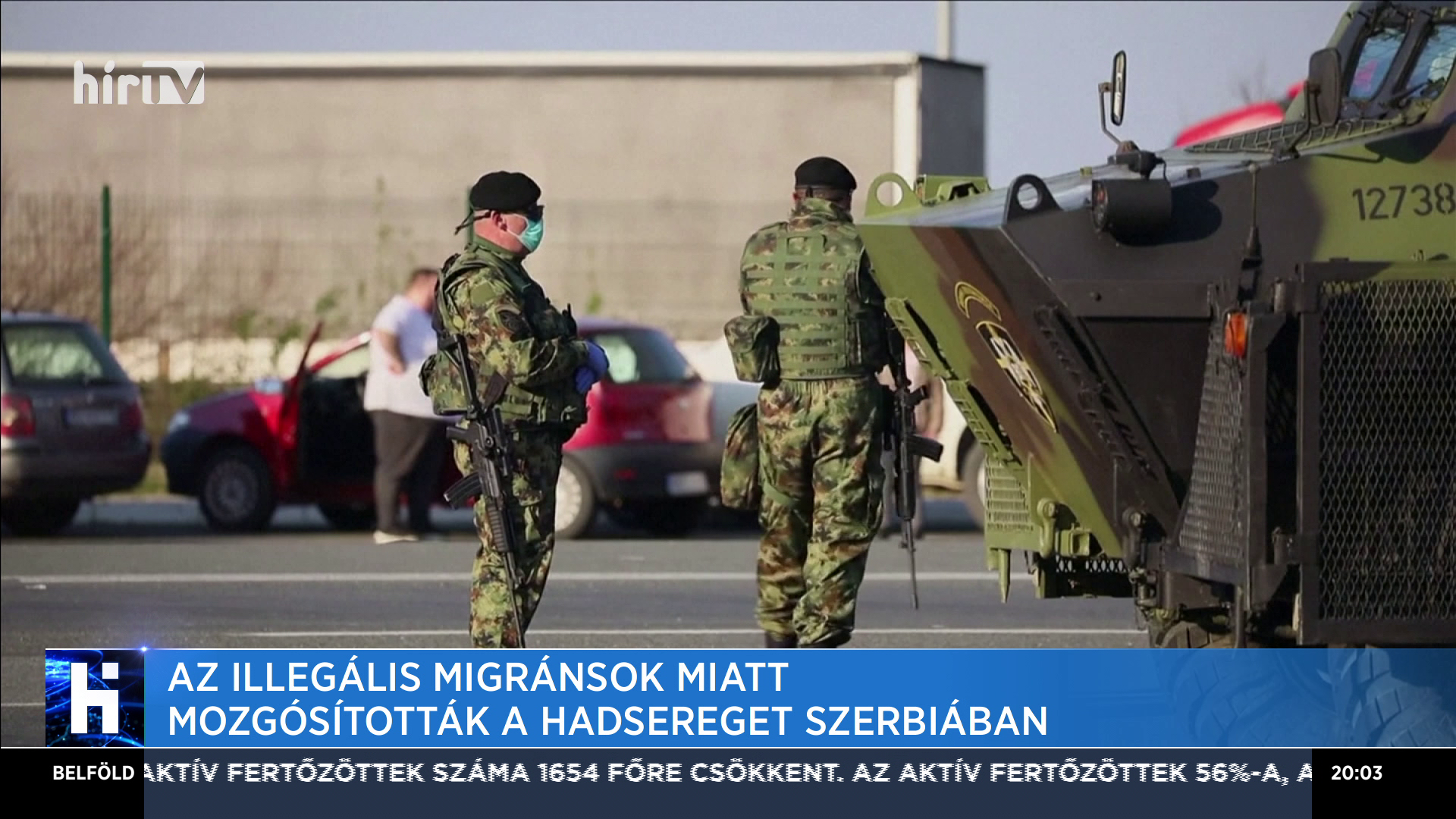Az illegális migránsok miatt mozgósították a hadsereget Szerbiában