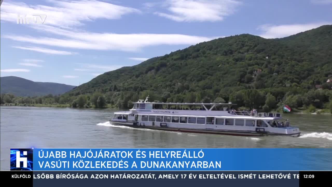 Újabb hajójáratok és helyreálló vasúti közlekedés a Dunakanyarban