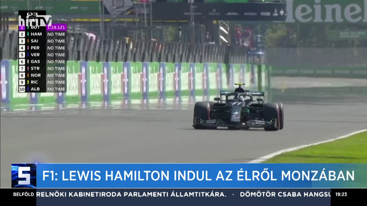 Hamilton a pole pozícióban