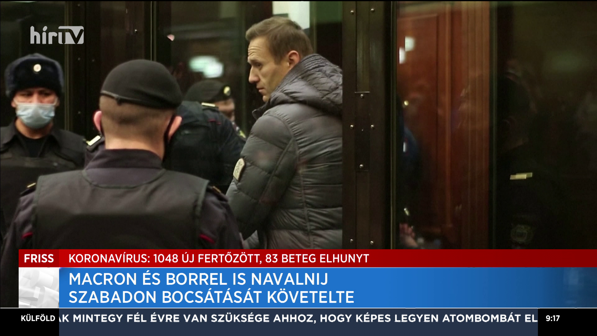Macron és Borell is Navalnij szabadon bocsátását követelte
