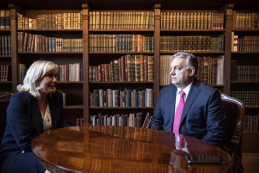 Orbán Viktor a Karmelita kolostorban fogadta Marine Le Pent