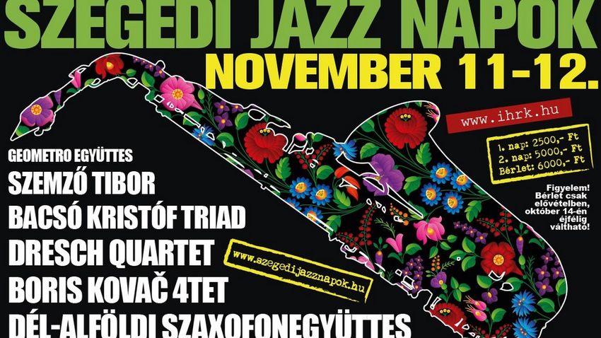 Idén novemberben is megrendezik a Szegedi Jazz Napokat