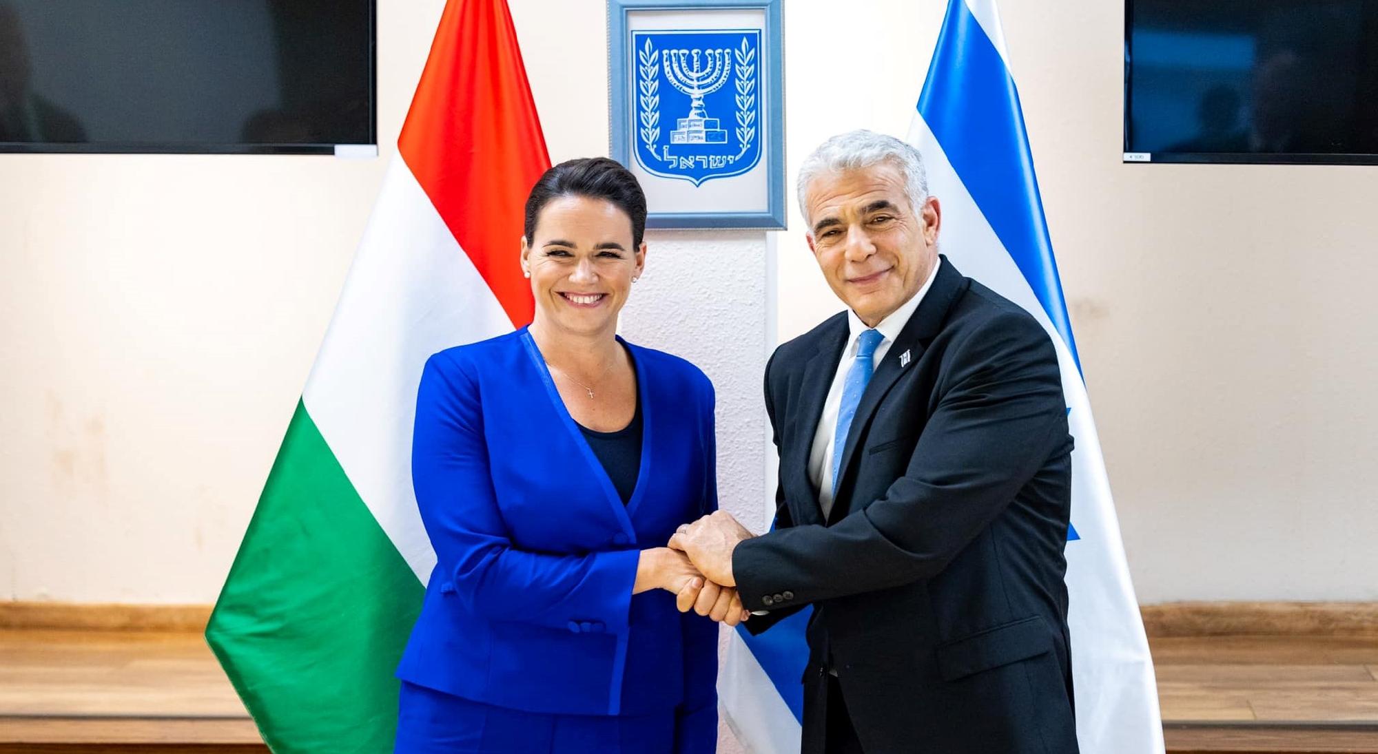 Novák Katalin a béke megőrzésének fontosságáról tárgyalt az izraeli miniszterelnökkel