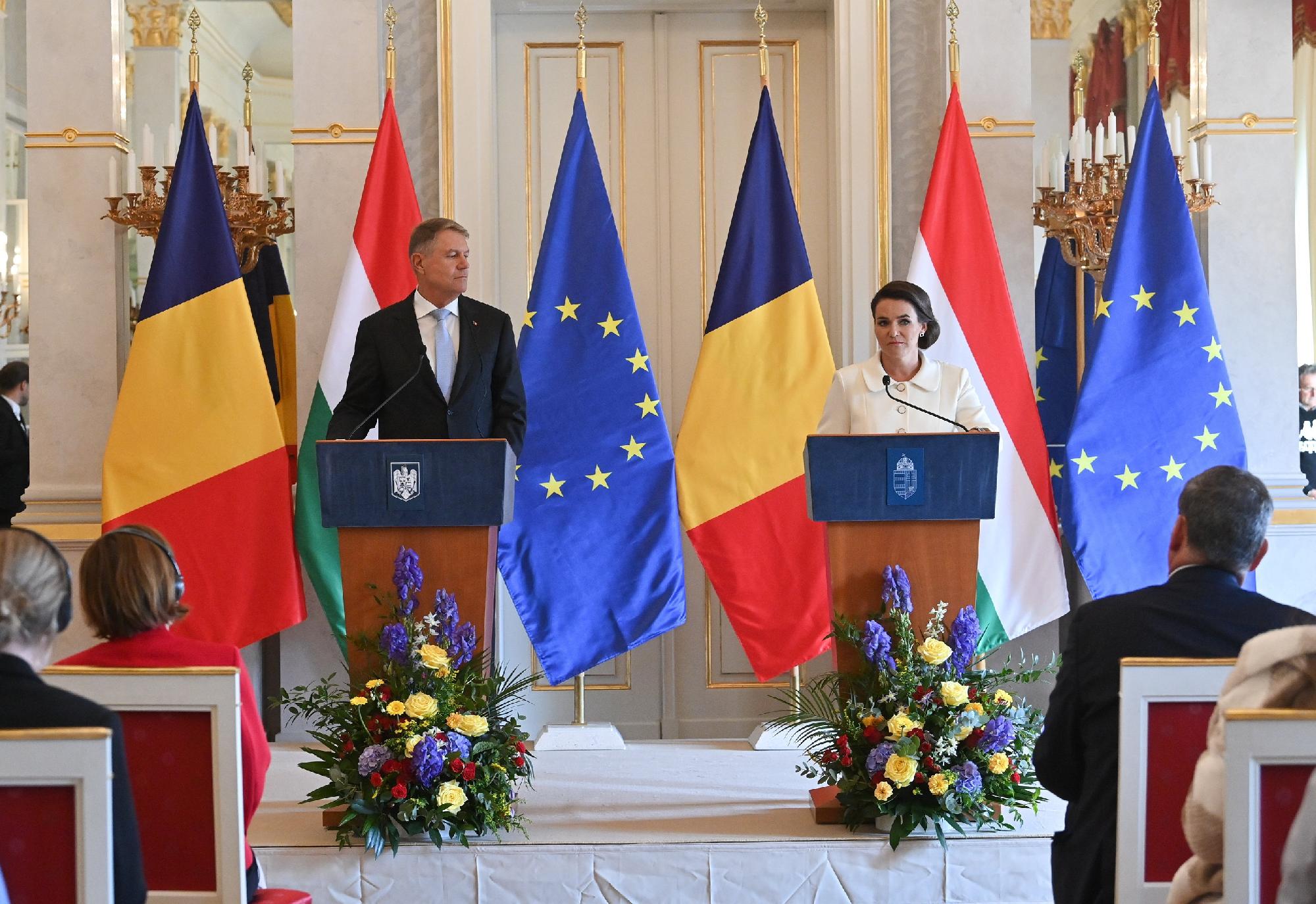 Novák Katalin a román elnökkel tárgyalt
