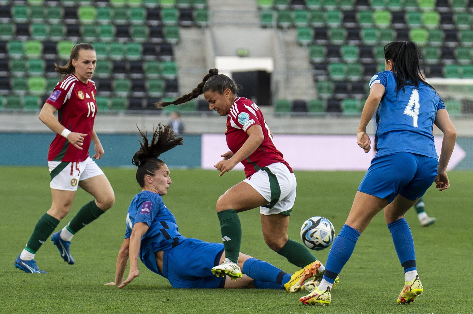 Döntetlen lett a magyar-azeri női futballmeccs végeredménye