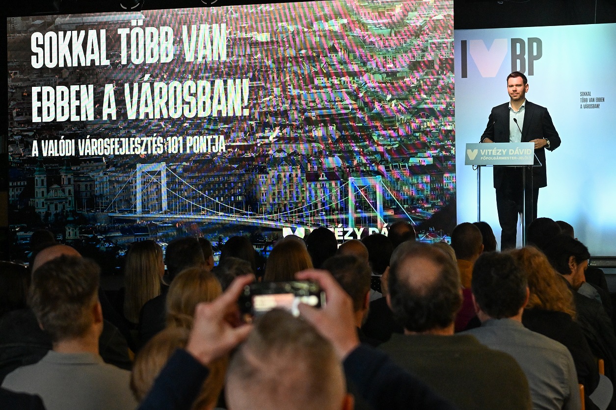 Vitézy Dávid főpolgármester-jelölt is bemutatta programját