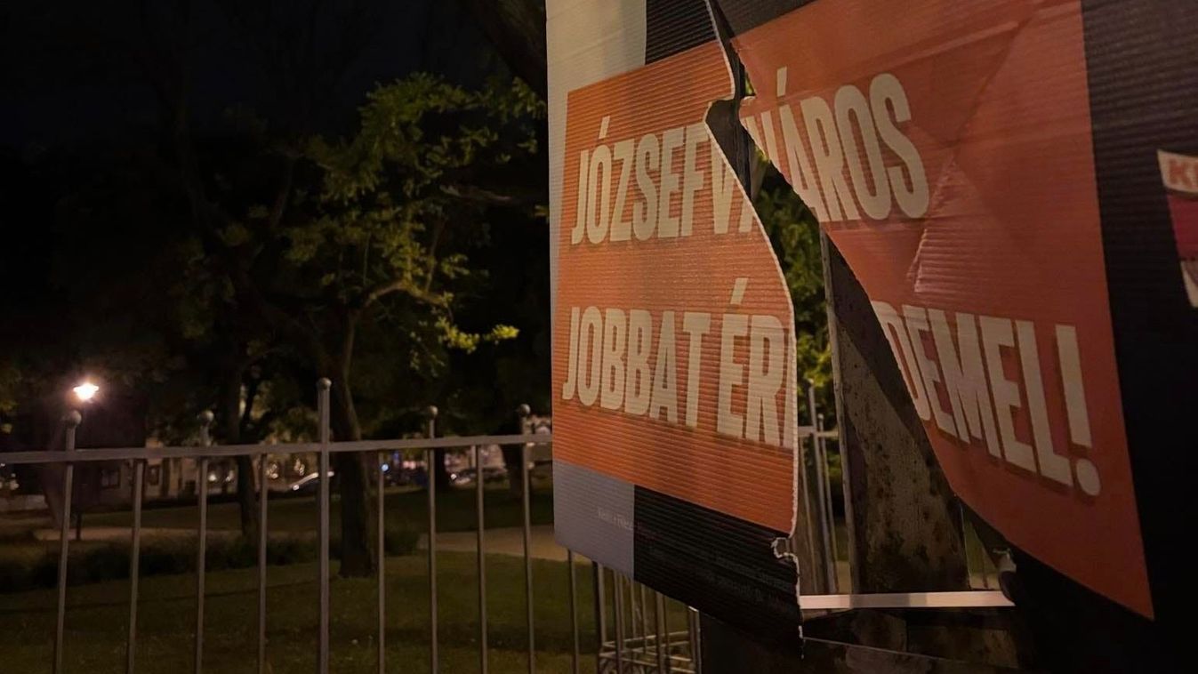 Már az első nap Fidesz-plakátokat rongáltak