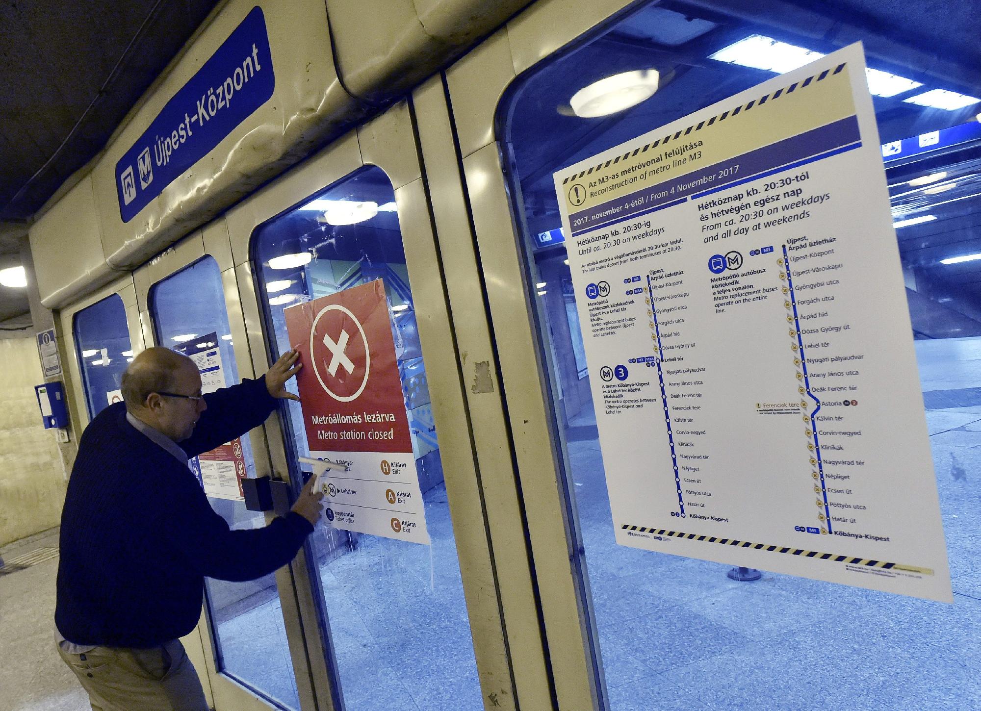 Késelés történt a hármas metró újpesti építési területén
