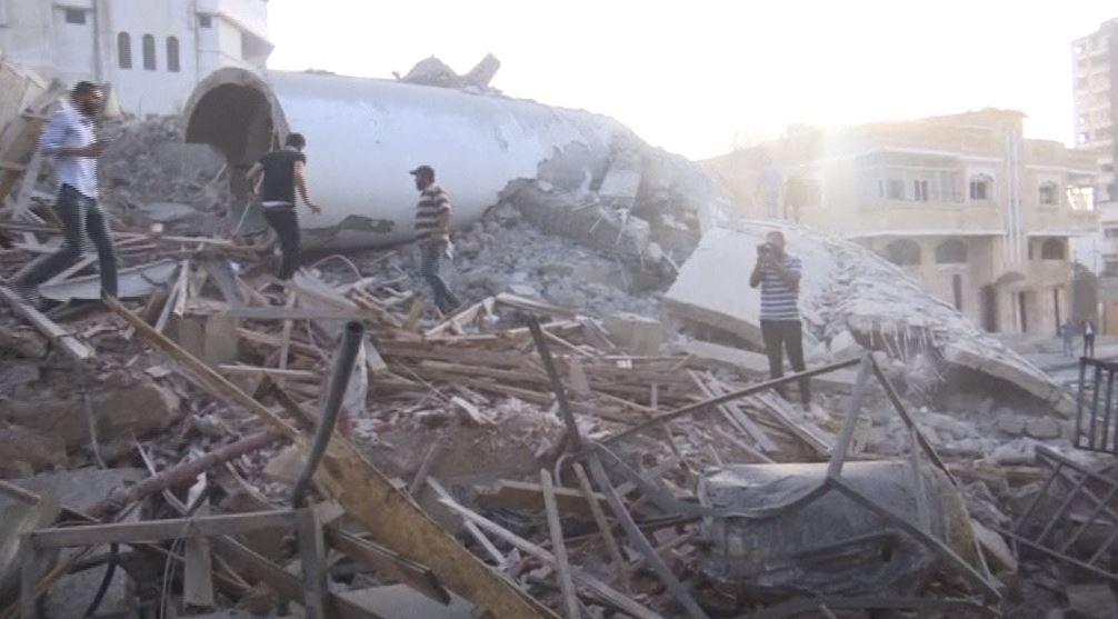 Megsemmisítette az izraeli légierő a Hamász egyik központját