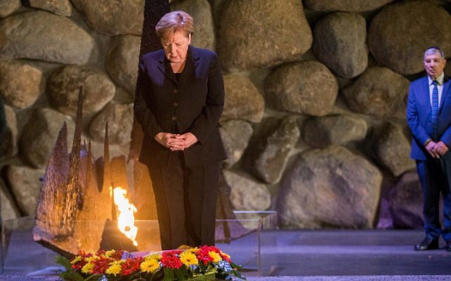 Angela Merkel a Holokauszt áldozataira emlékezett Jeruzsálemben