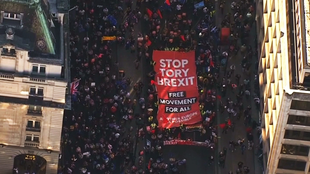 Irdatlan tömeg tüntetett Londonban