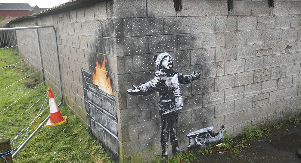 Banksy is küldött karácsonyi üdvözletet