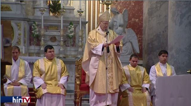 Erdő Péter újévi miséjén Ferenc Pápát idézte 