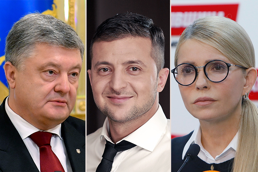Exit poll: Zelenszkij és Porosenko jutnak be a második fordulóba