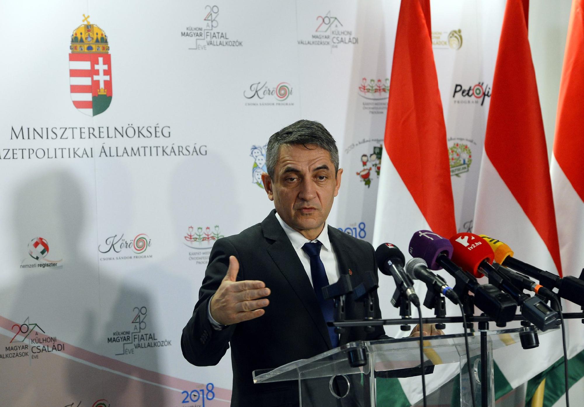 Potápi Árpád: Pályázatokat hirdetett a Miniszterelnökség nemzetpolitikai államtitkársága