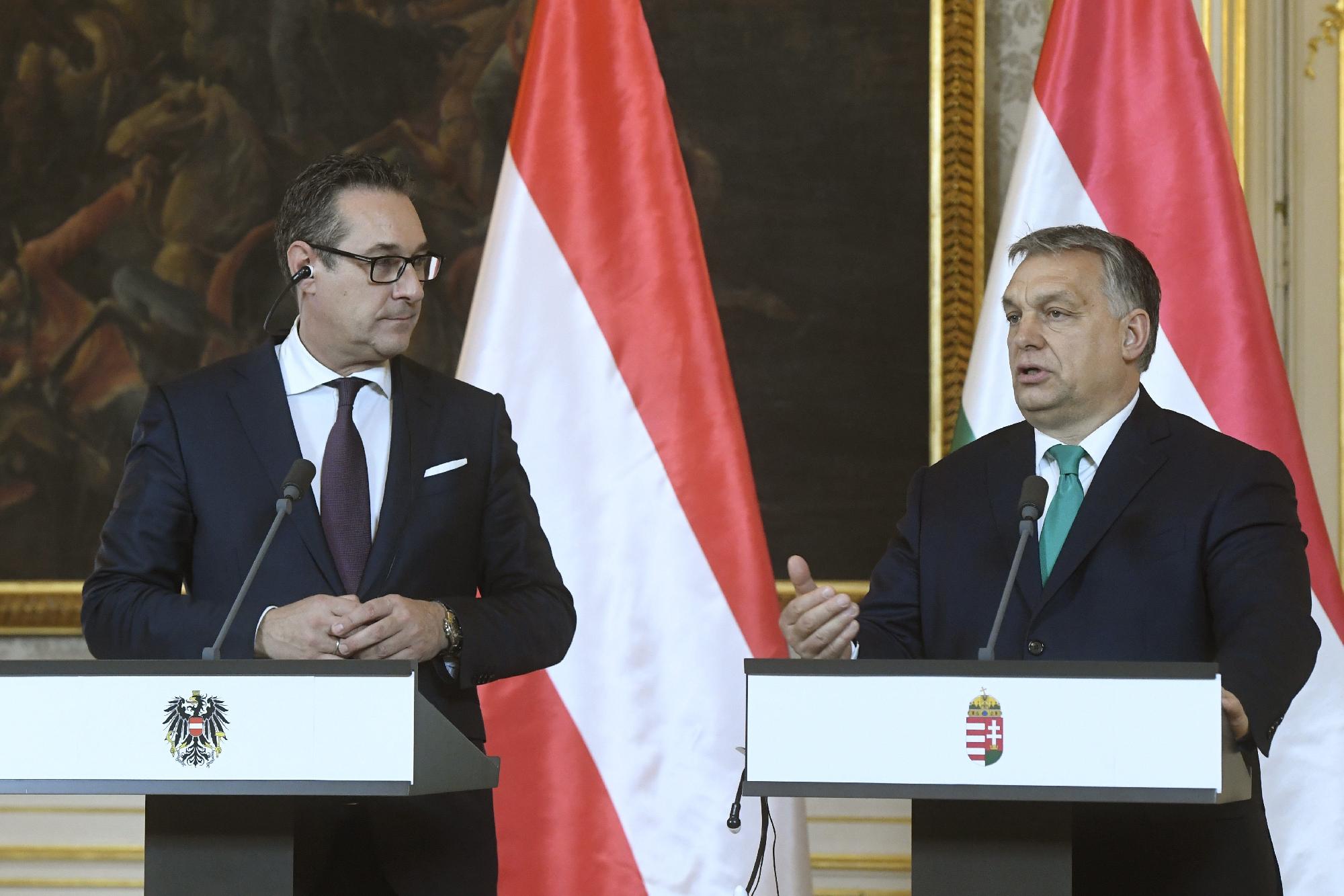 Nagyra értékeli Orbán Viktort a Budapestre látogató Strache