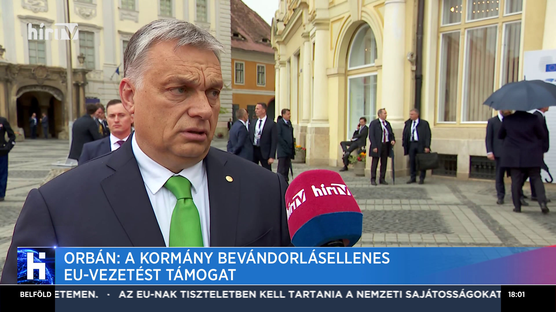 Orbán Viktor: A magyar kormány csak bevándorlásellenes EU-vezetést támogat