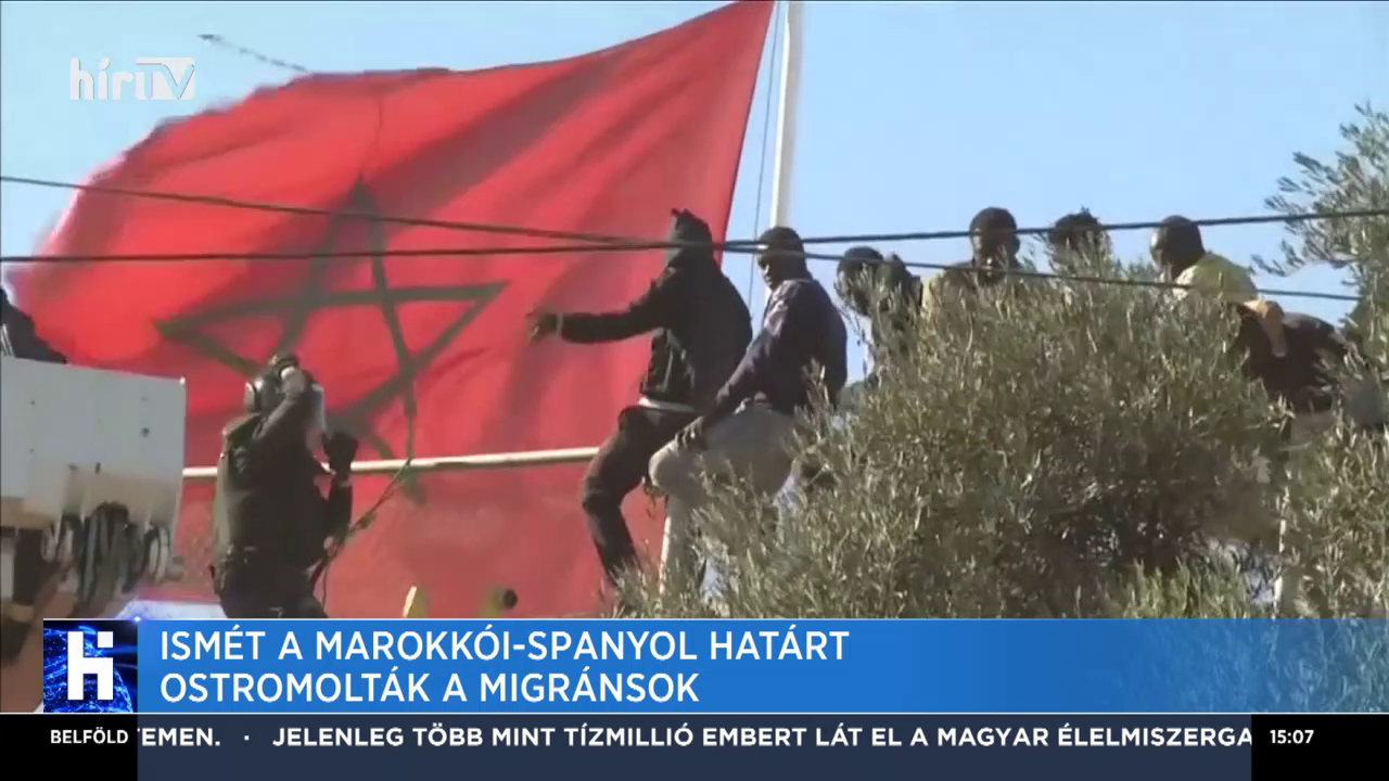 Ismét a Marokkói-Spanyol határt ostromolták a migránsok