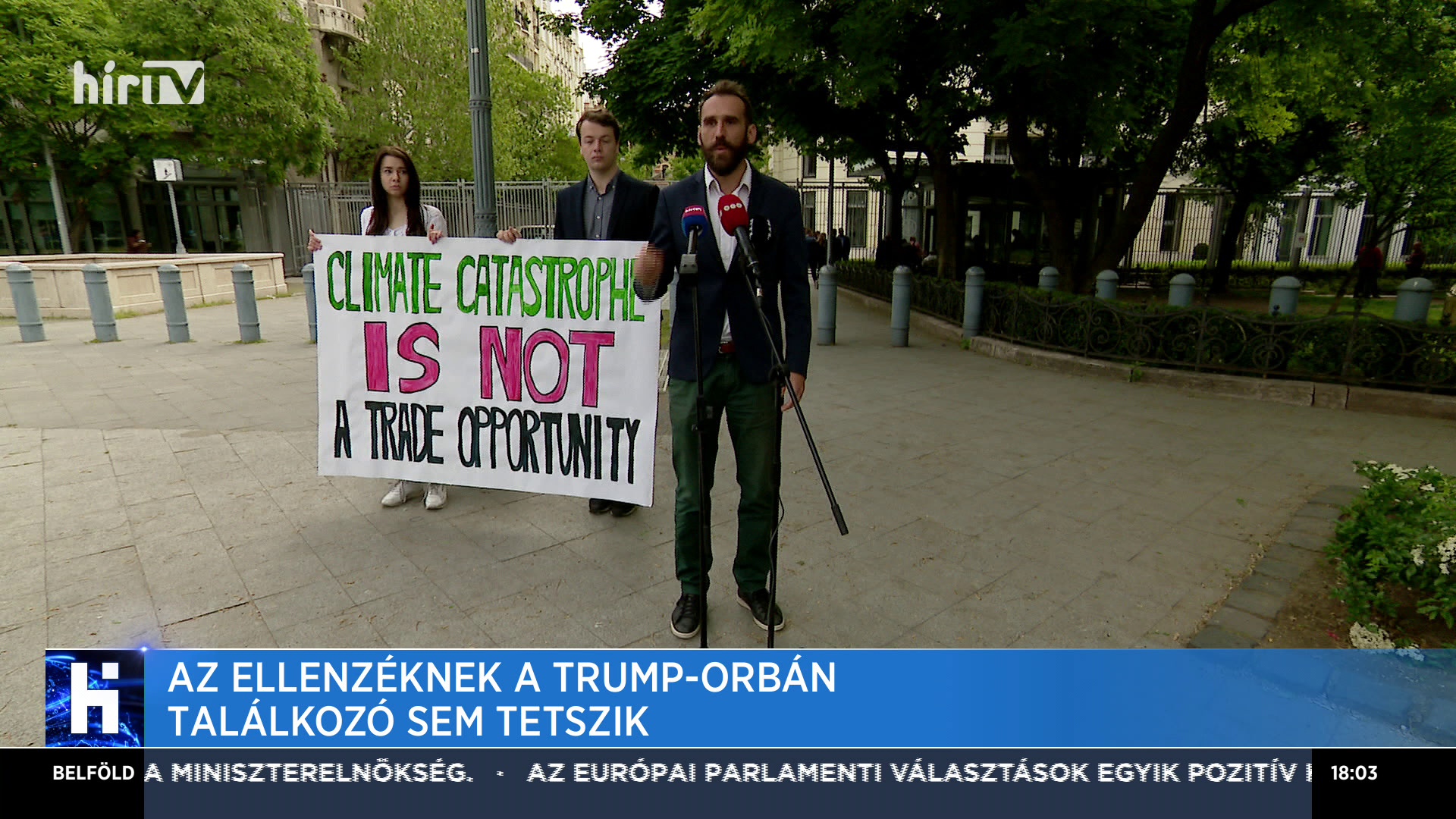 Az ellenzéknek a Trump-Orbán találkozó sem tetszik 