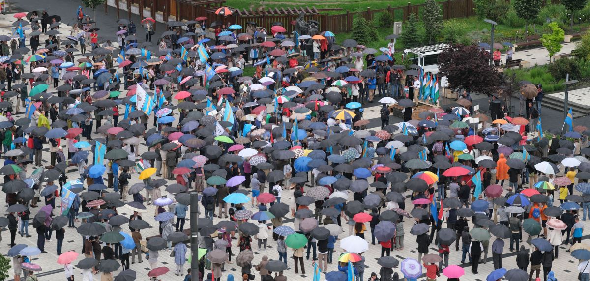 Hargita megye prefektusának lemondását követelték a csíkszeredai tüntetésen