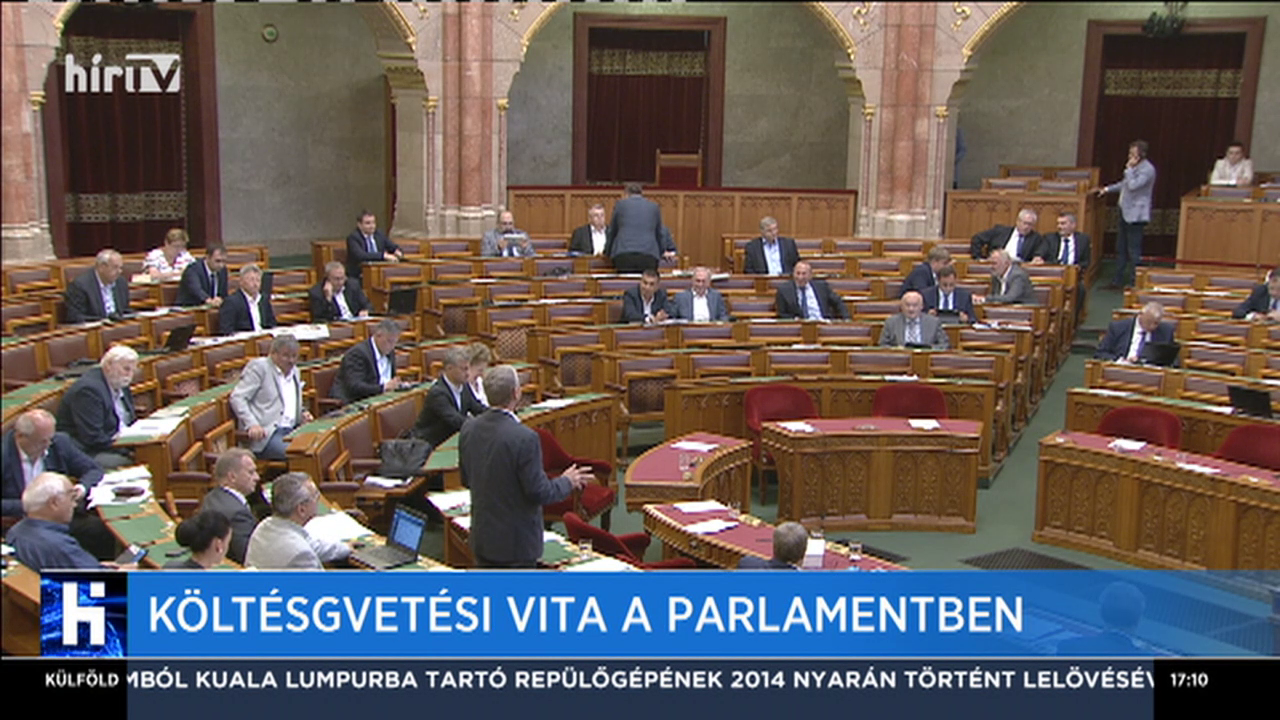 Költségvetési vita a parlamentben