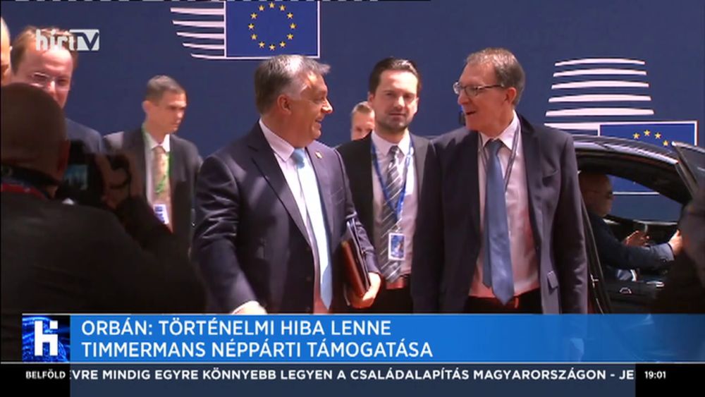 Orbán Viktor: Történelmi hibát követne el az Európai Néppárt, ha támogatásukkal Frans Timmermans lenne az EB elnöke