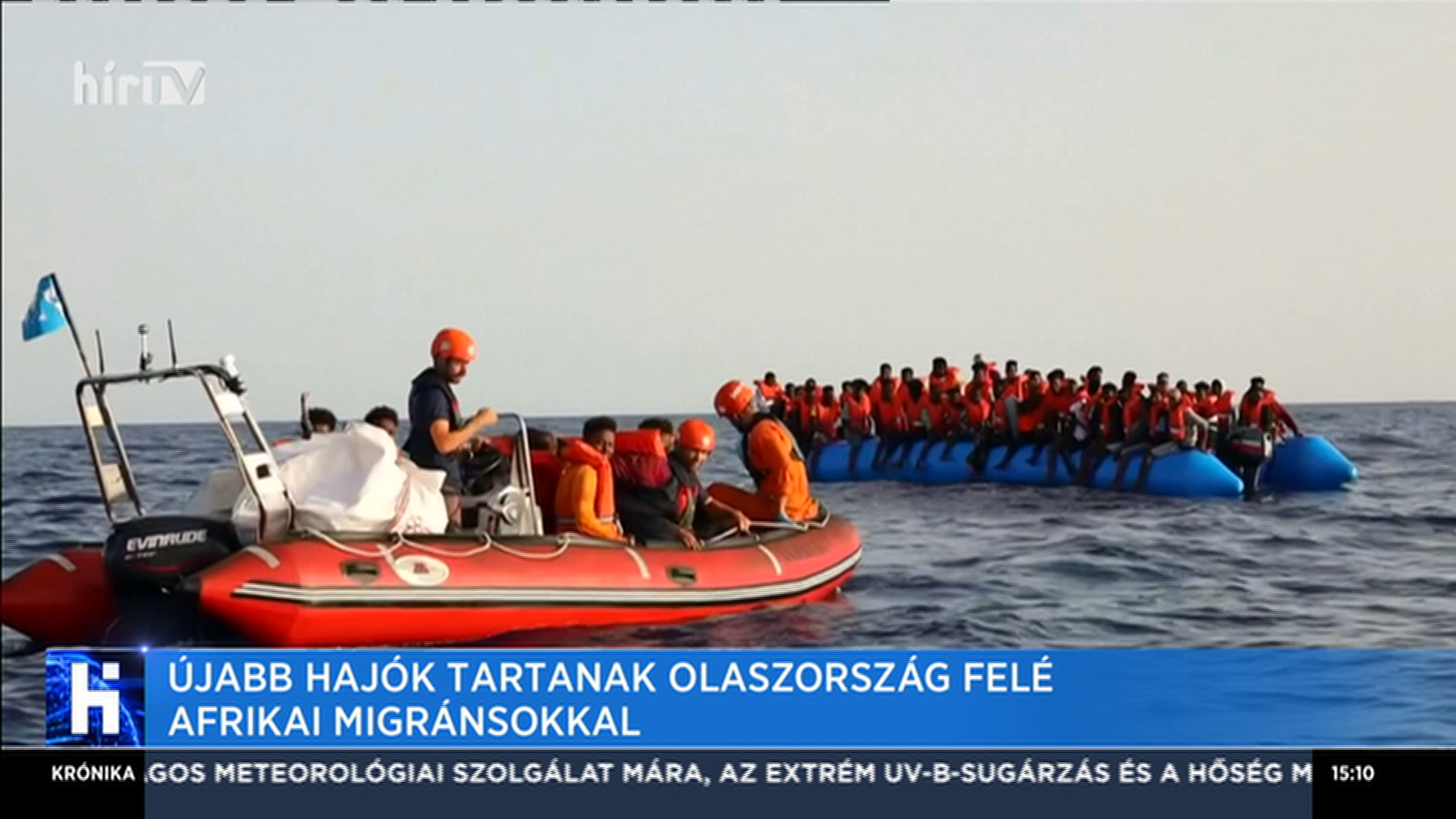 Újabb hajók tartanak Olaszország felé fedélzetükön afrikai migránsokkal