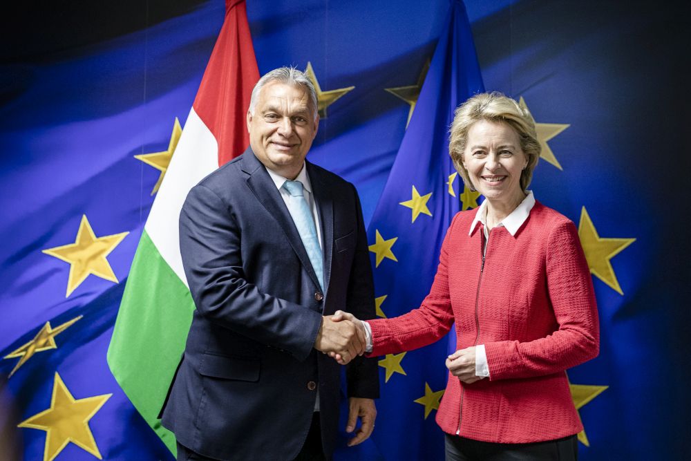 Orbán Viktor Ursula von der Leyennel tárgyalt
