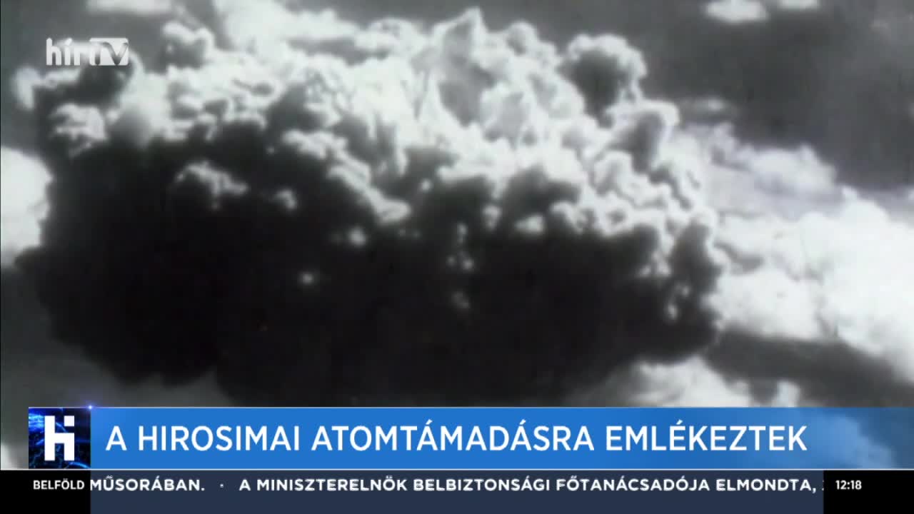 A hirosimai atomtámadásra emlékeztek