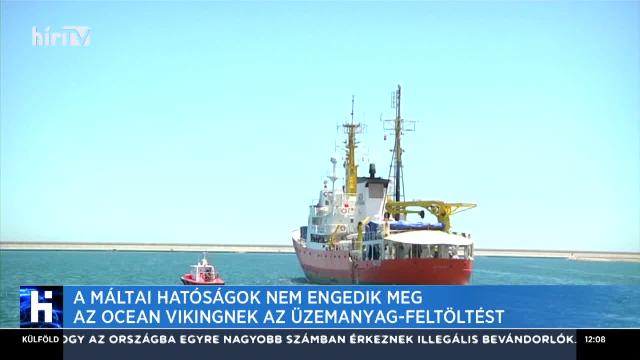A máltai hatóságok nem engedik meg az Ocean Vikingnek az üzemanyag-feltöltést