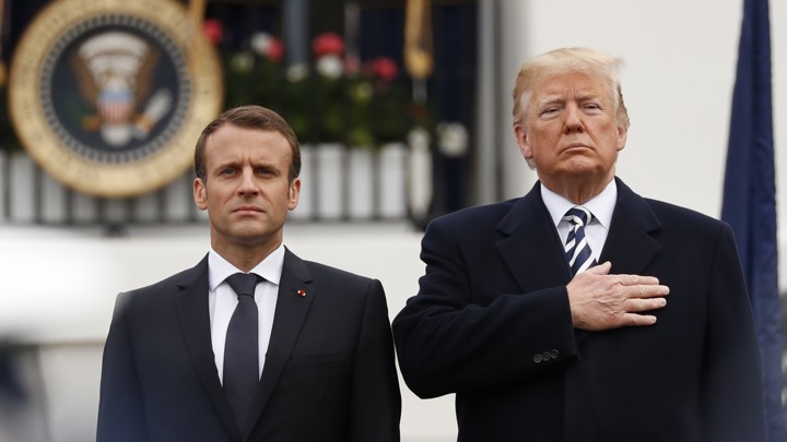 Párizs visszautasította Trump Macronnak címzett bírálatát