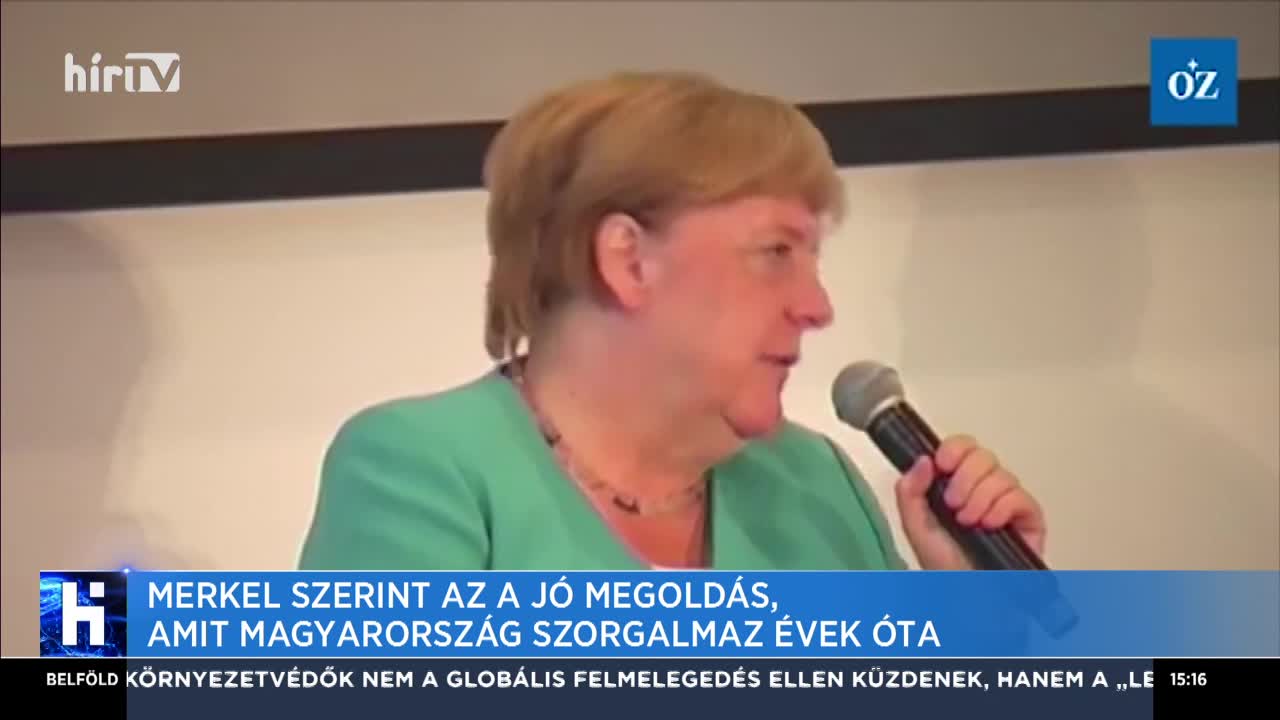 A német kancellár szerint az a jó megoldás, amit Magyarország szorgalmaz évek óta a menekültekkel kapcsolatban