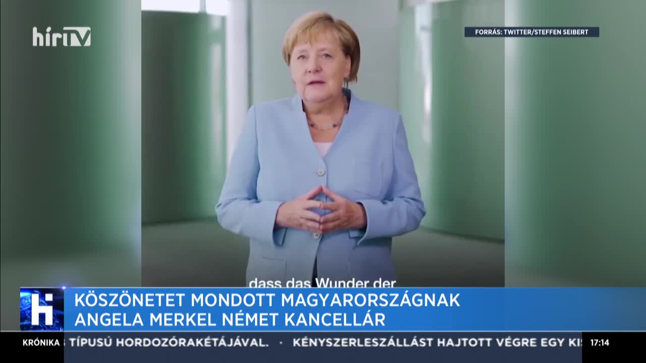 Köszönetet mondott Magyarországnak Angela Merkel