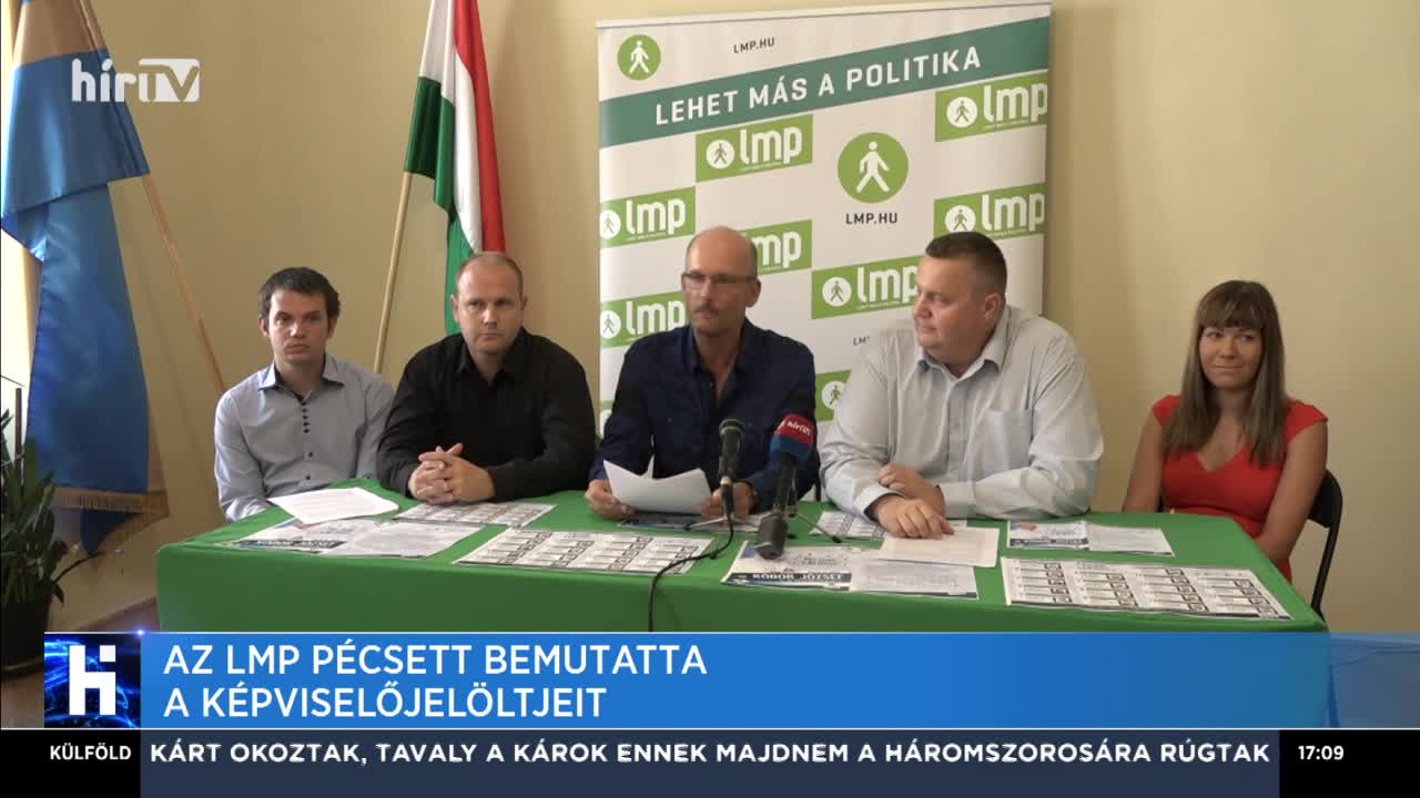 Az LMP Pécsett bemutatta a képviselőjelöltjeit