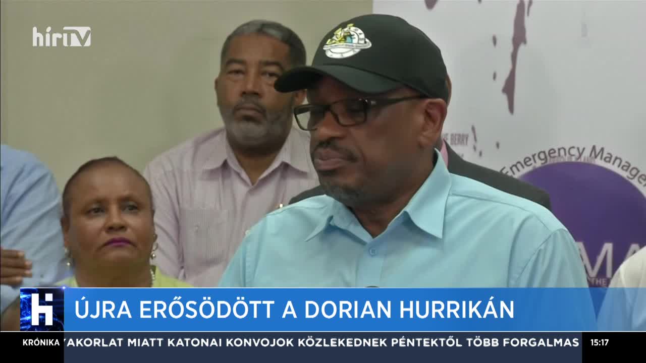 Újra erősödött a Dorian hurrikán