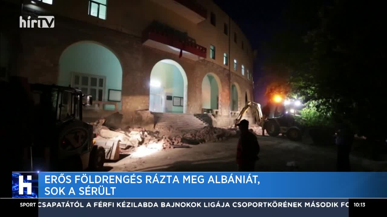 Erős földrengés rázta meg Albániát, sok a sérült
