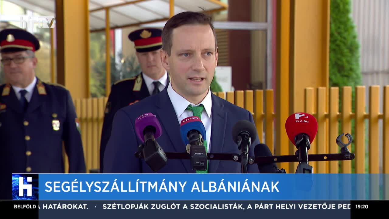 Segélyszállítmány Albániának